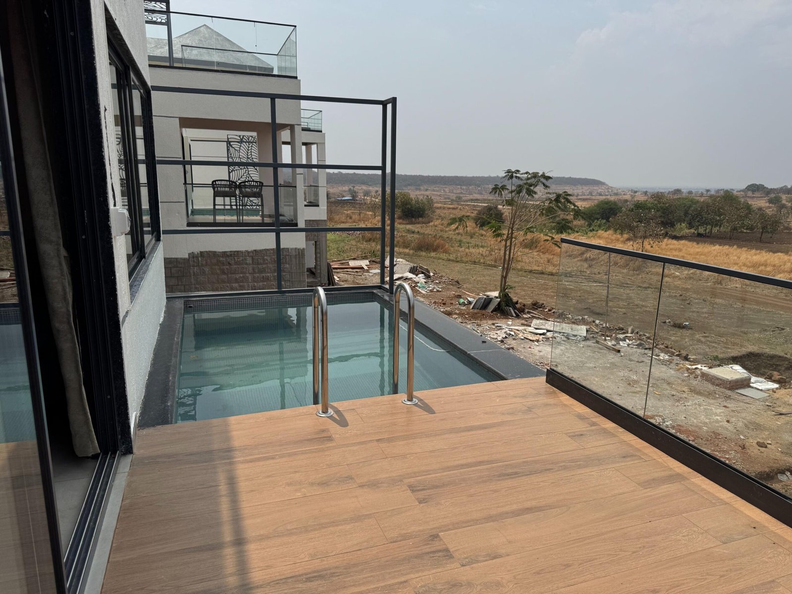 Double Suite with balcony view at Hillock Resorts
